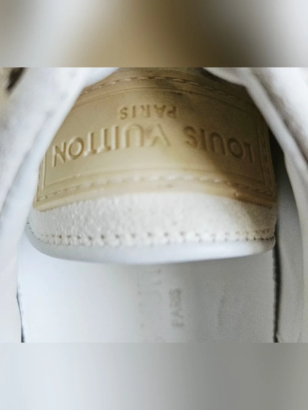 Louis Vuitton White Damier Leather Sneakers